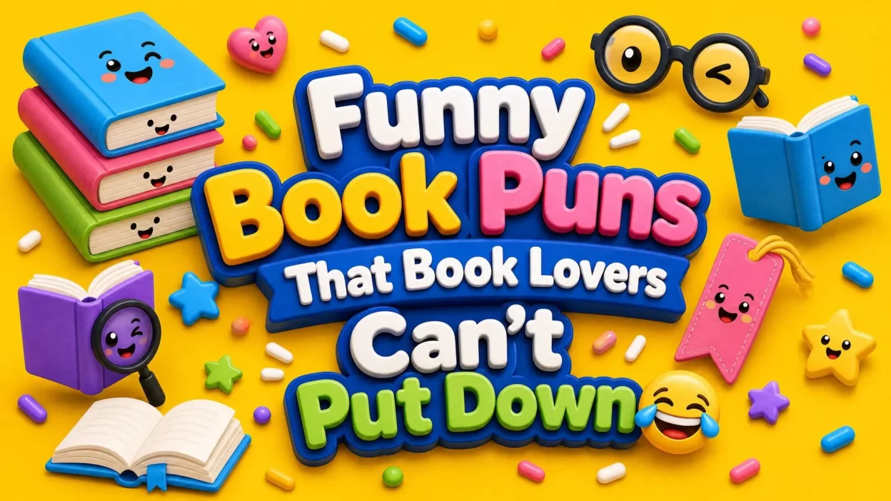 📚😂 Funny Book Puns That Book Lovers Can’t Put Down