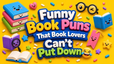 📚😂 Funny Book Puns That Book Lovers Can’t Put Down