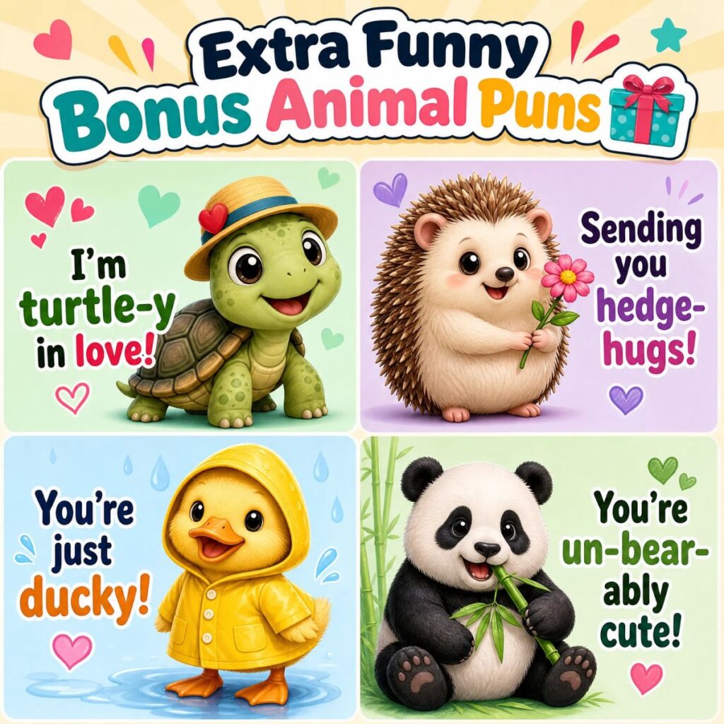 Extra Funny Bonus Animal Puns 🎁