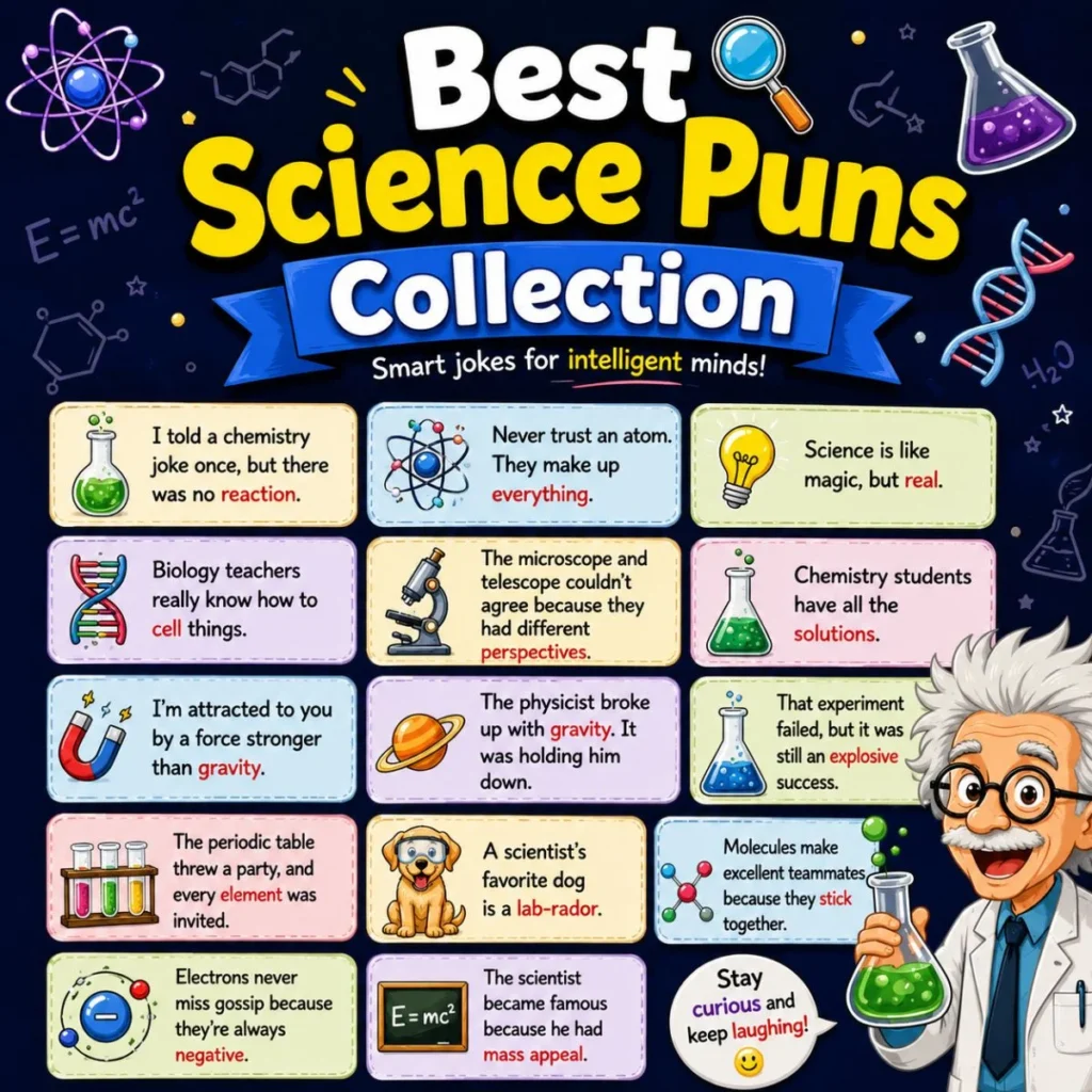 π¬ Best Science Puns Collection