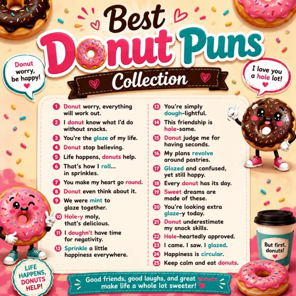 π© Best Donut Puns Collection