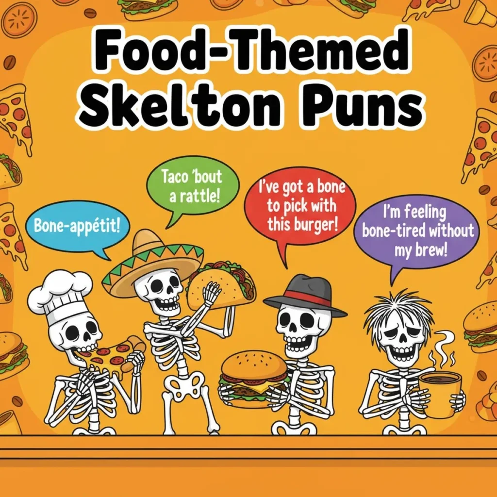 π Food-Themed Skeleton Puns