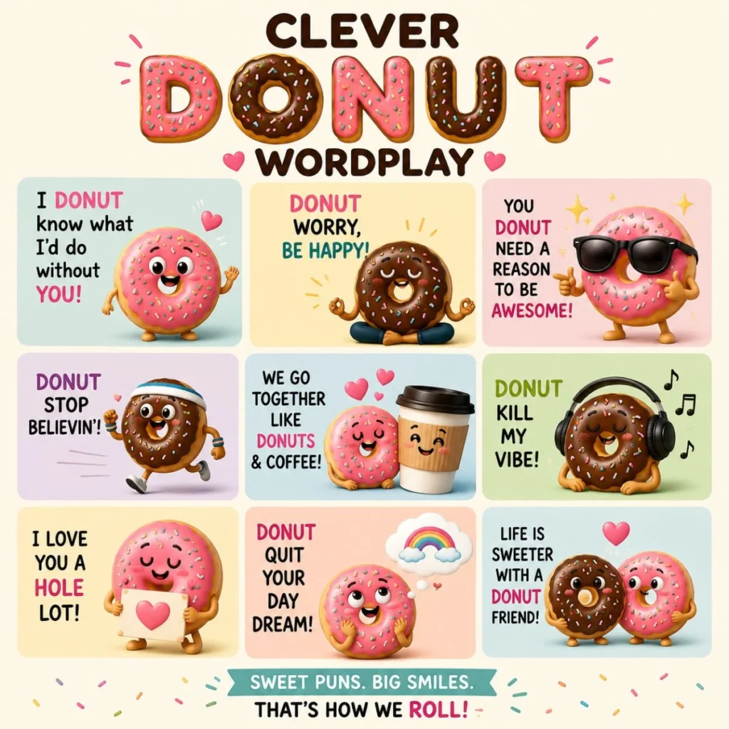 π Clever Donut Wordplay