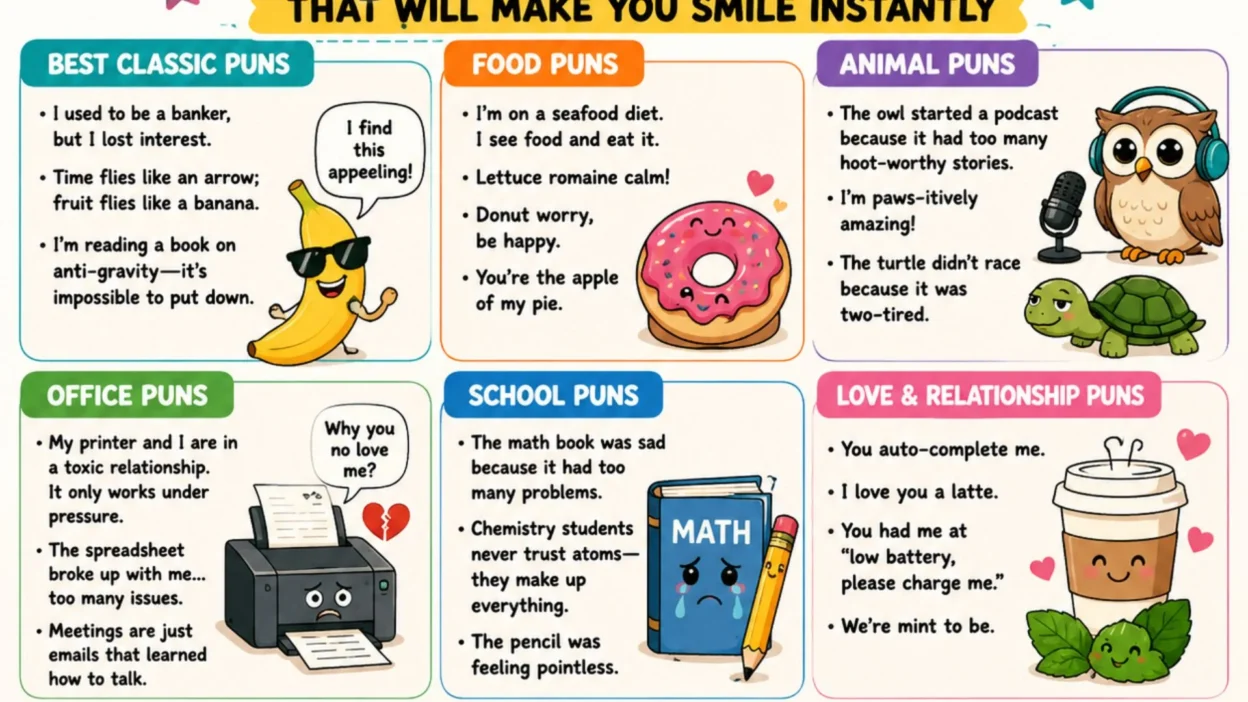 😄 Funny Examples of Puns That Will Make You Smile Instantly