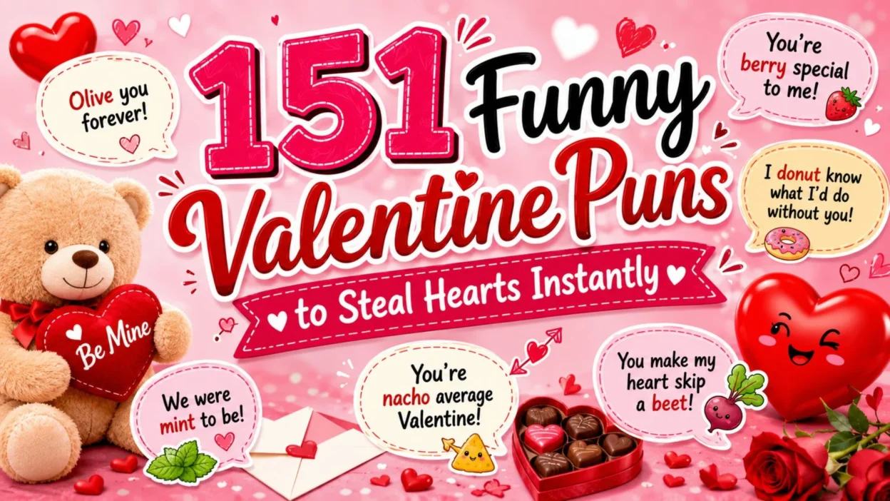 ❤️ 151 Funny Valentine Puns to Steal Hearts Instantly