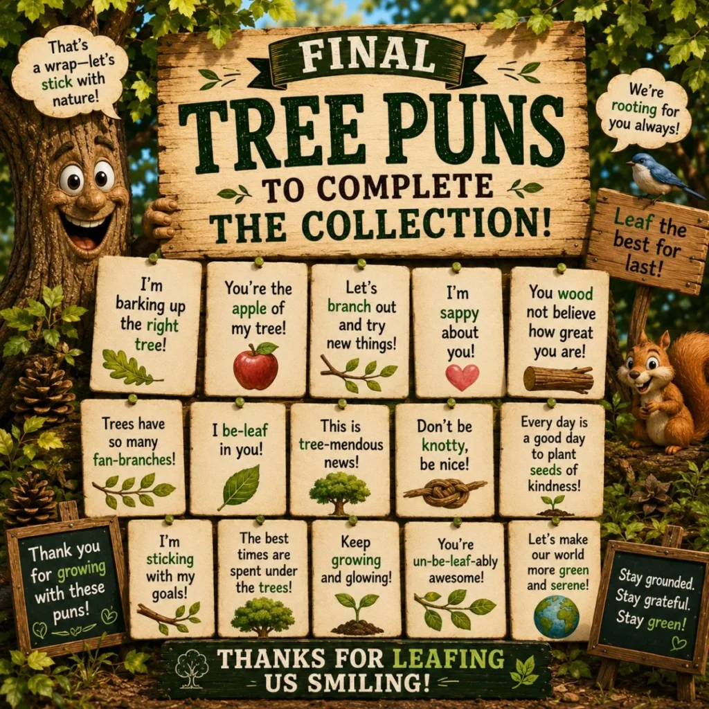 🌳 Final Tree Puns to Complete the Collection
