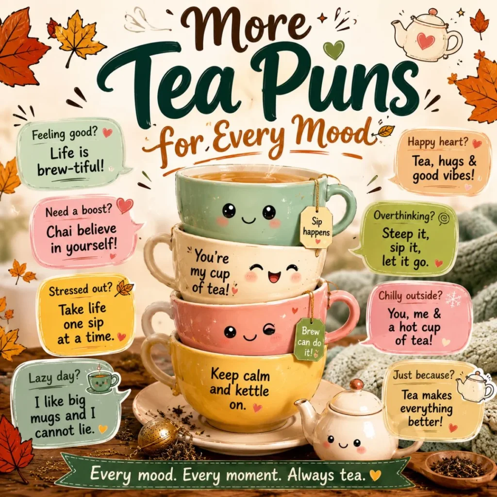 🍂 More Tea Puns for Every Mood