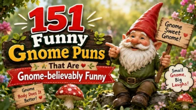 🍄 151 Funny Gnome Puns That Are Gnome-believably Funny