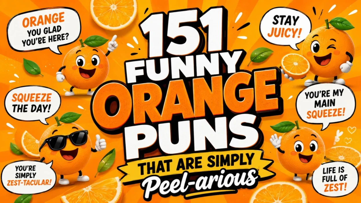 🍊 151 Funny Orange Puns That Are Simply Peel-arious
