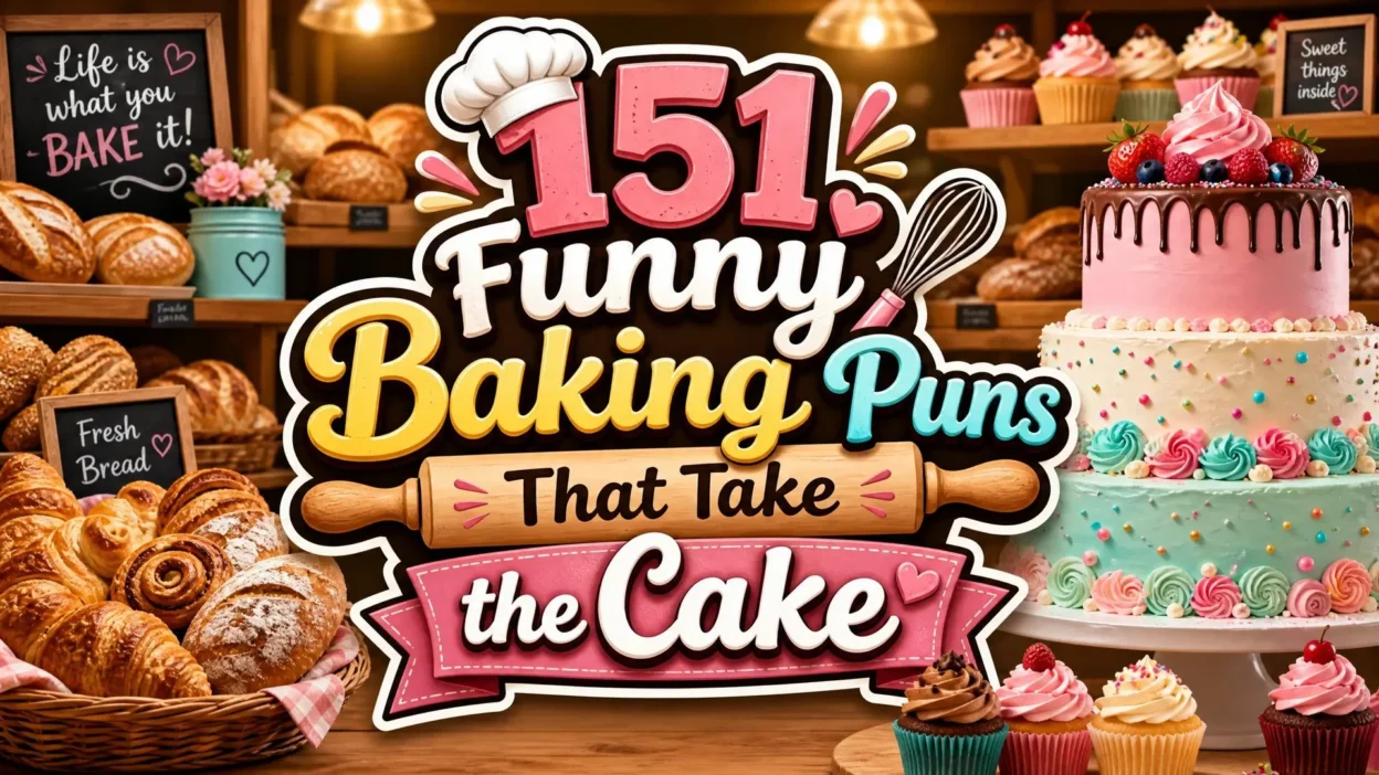 🍞 151 Funny Baking Puns That Take the Cake