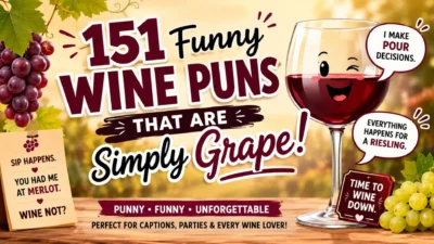🍷 151 Funny Wine Puns That Are Simply Grape!