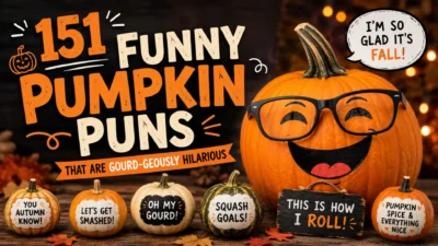 🎃 151 Funny Pumpkin Puns That Are Gourd-geously Hilarious