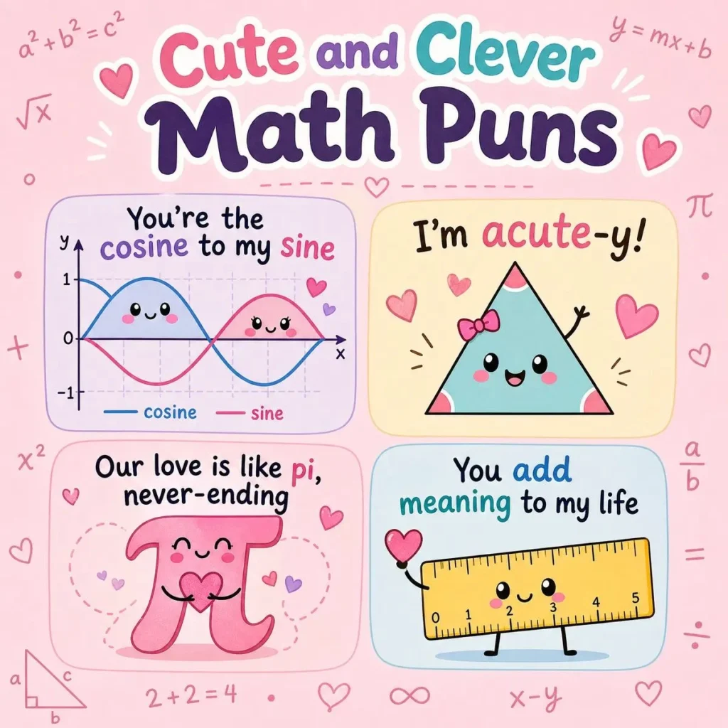 💕 Cute and Clever Math Puns