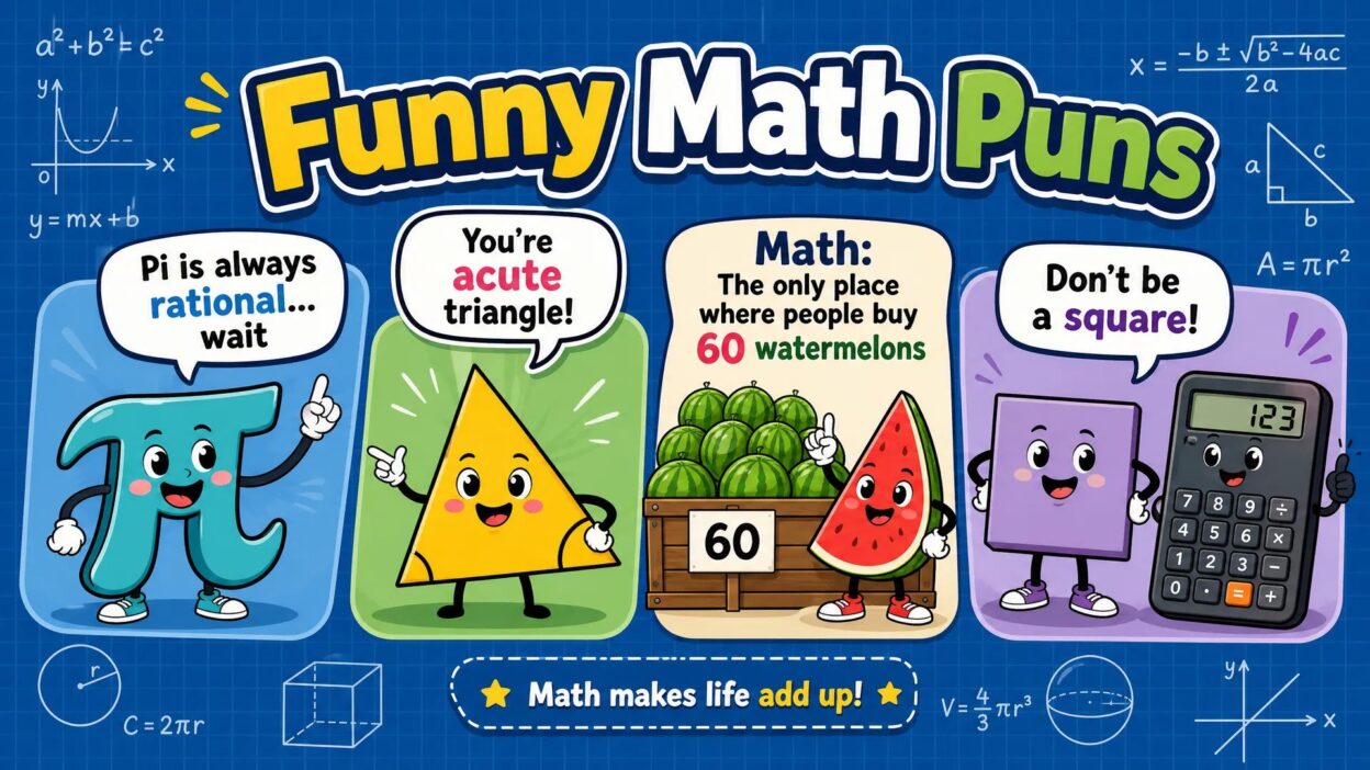 😂 151 Funny Math Puns That Add Up to Big Laughs