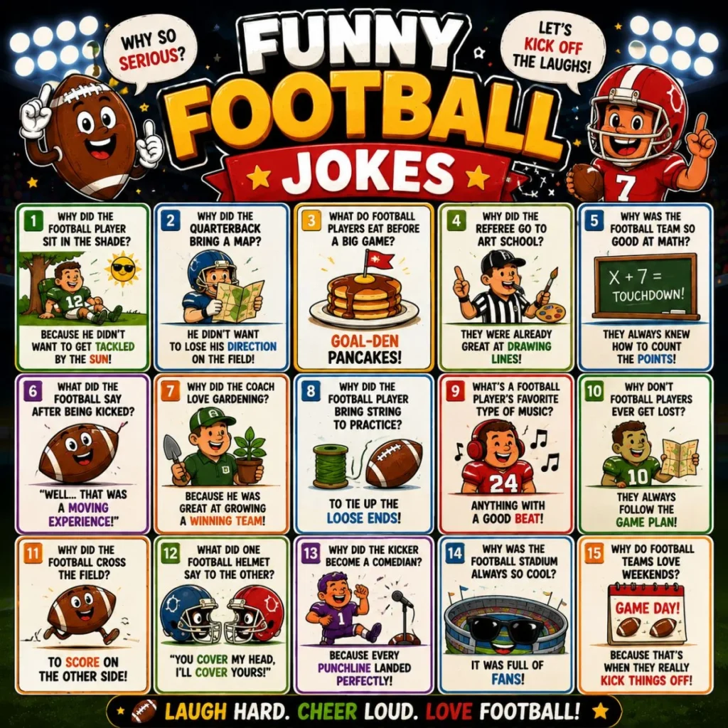 😂 Funny Football Jokes