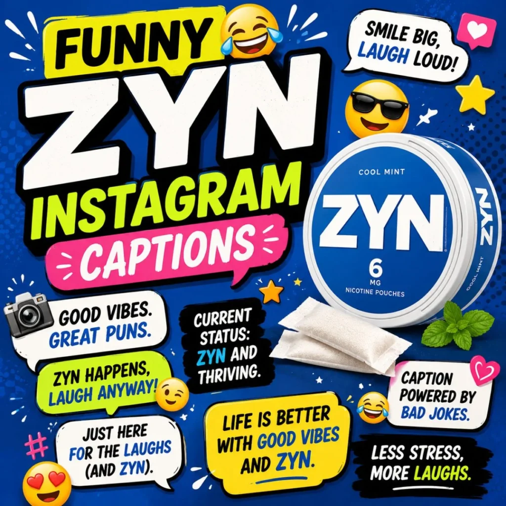 😂 Funny ZYN Instagram Captions