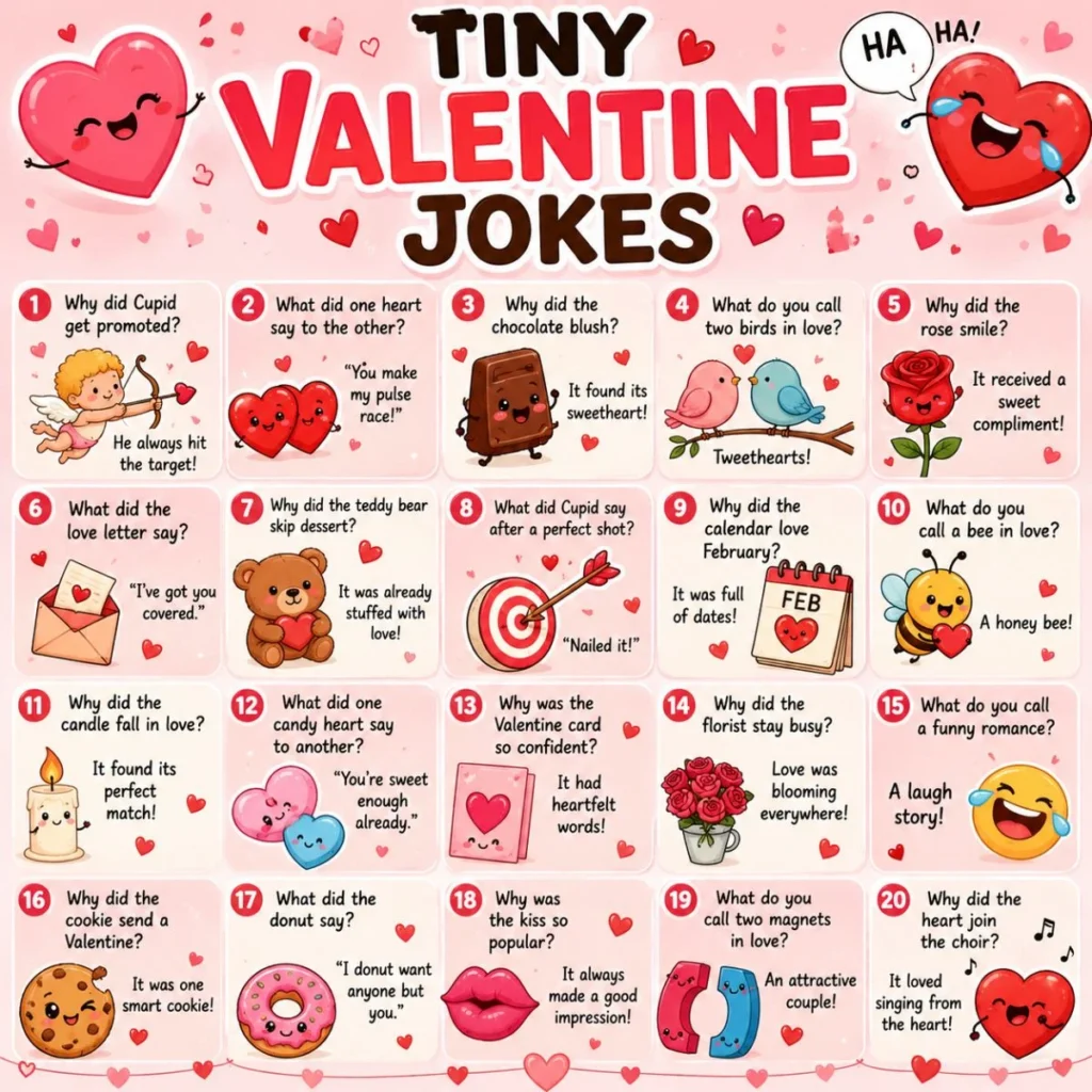 😂 Tiny Valentine Jokes