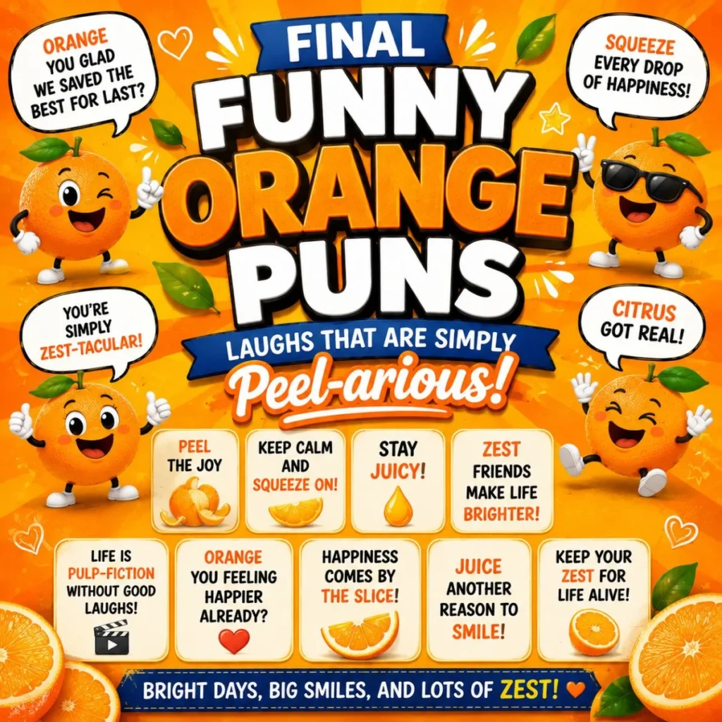 🤣 Final Funny Orange Puns