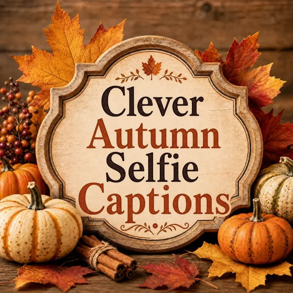 🤳 Clever Autumn Selfie Captions
