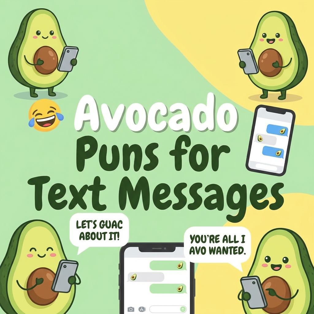 😂 Avocado Puns for Text Messages