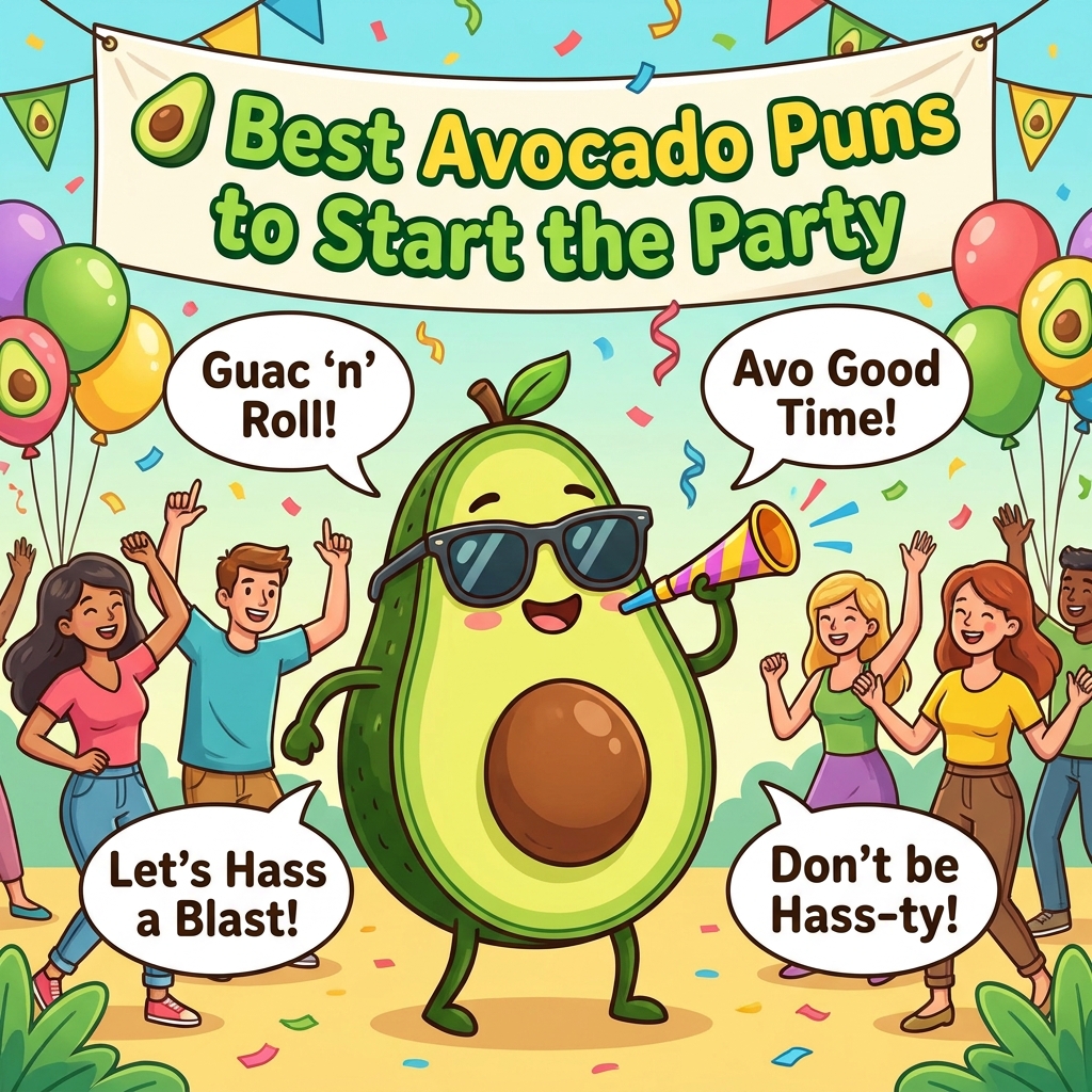 🥑 Best Avocado Puns to Start the Party