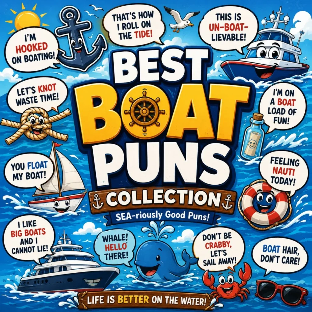 ⚓ Best Boat Puns Collection