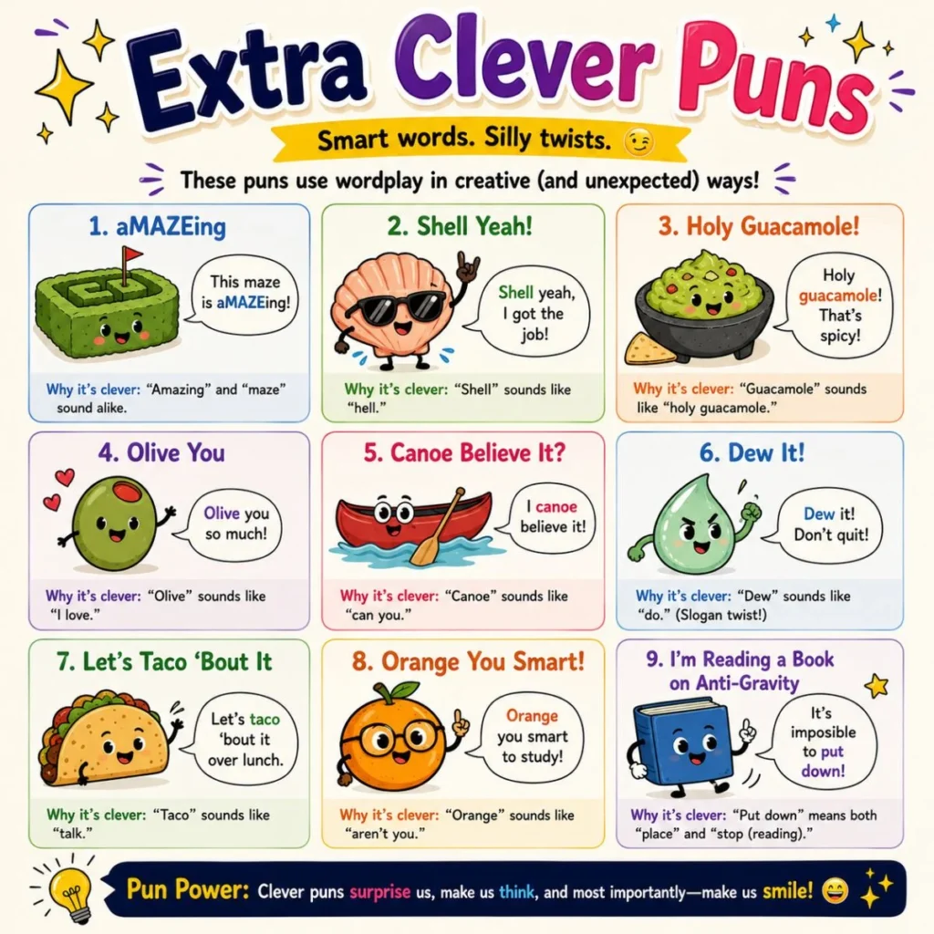 ✨ Extra Clever Puns