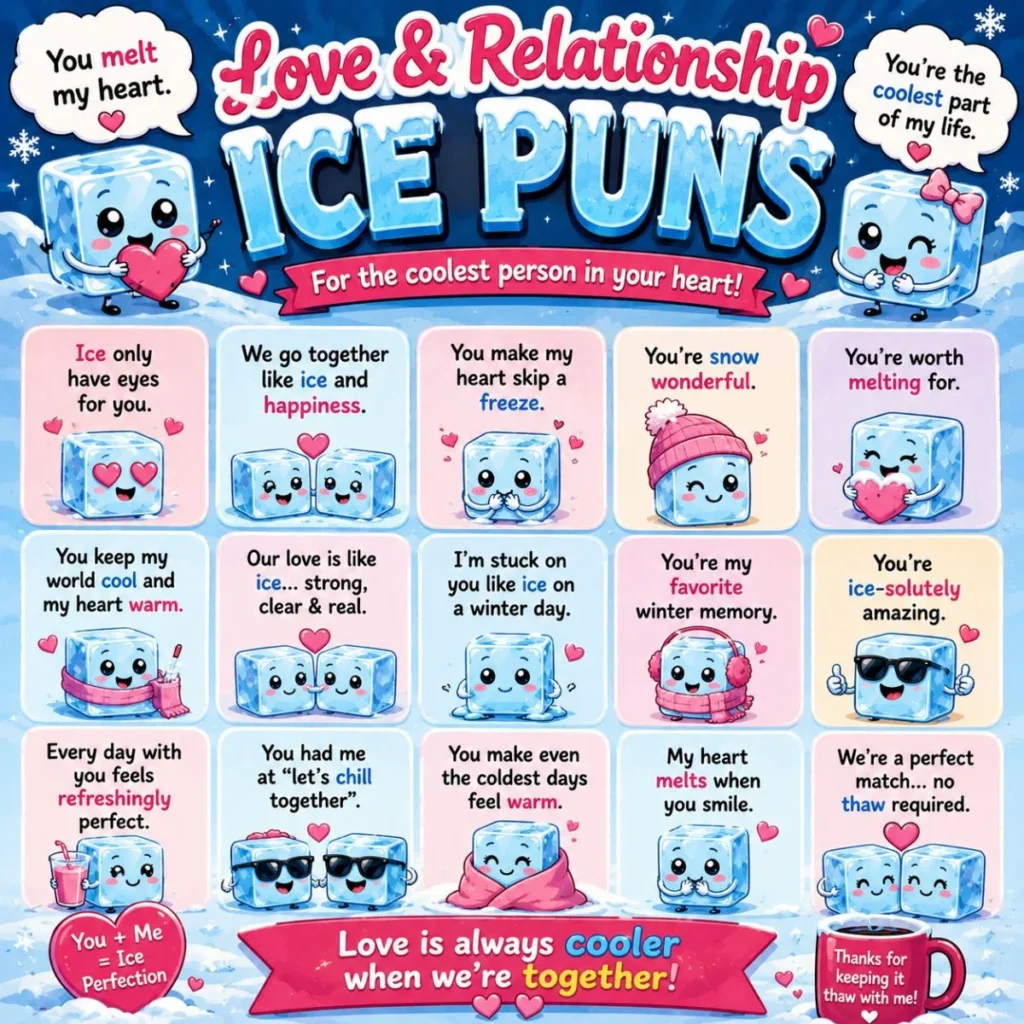 ❤️ Love & Relationship Ice Puns