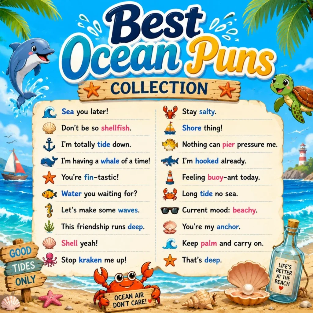 🌊 Best Ocean Puns Collection 