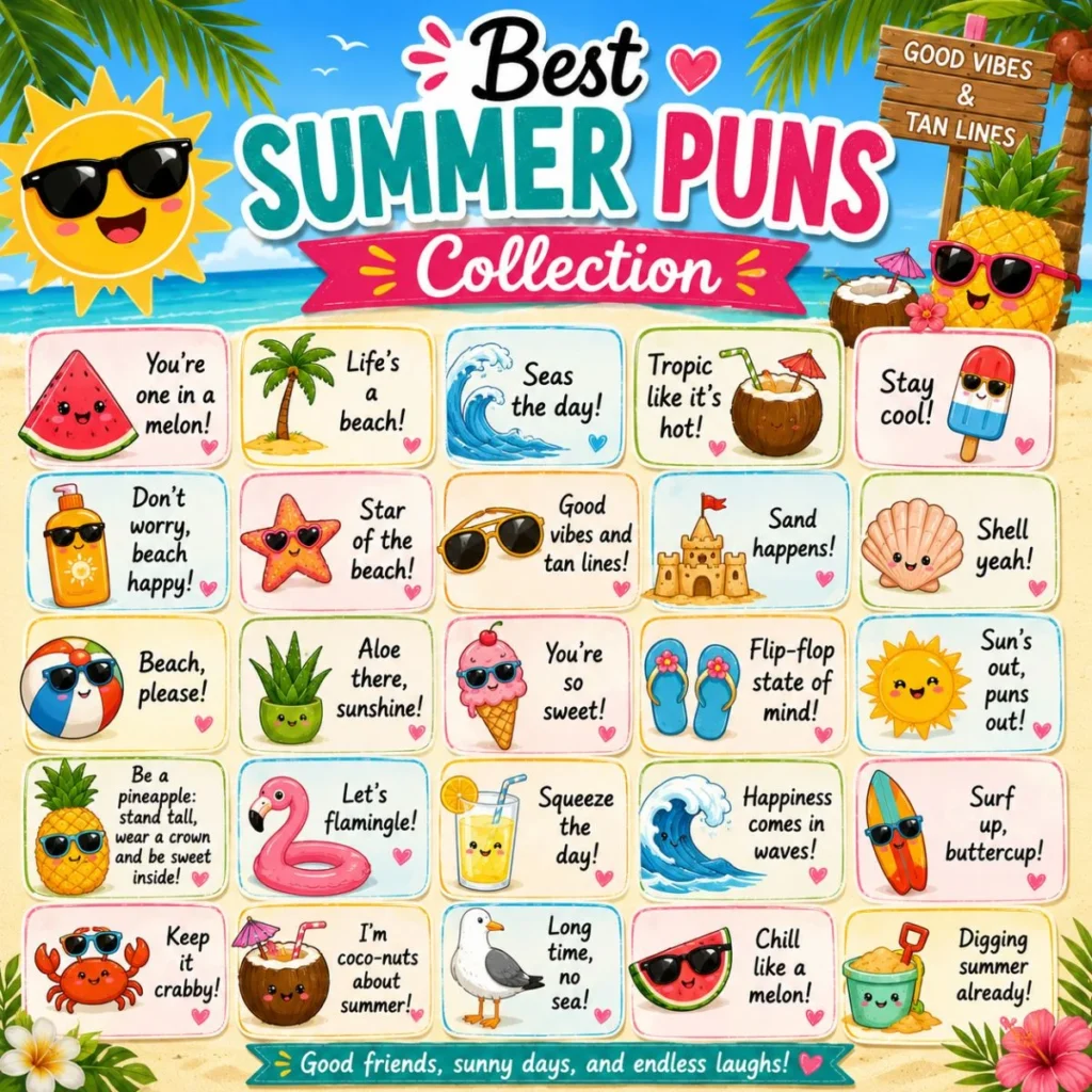 🌴 Best Summer Puns Collection