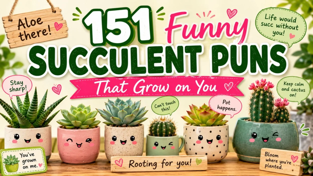 🌵 151 Funny Succulent Puns That Grow on You