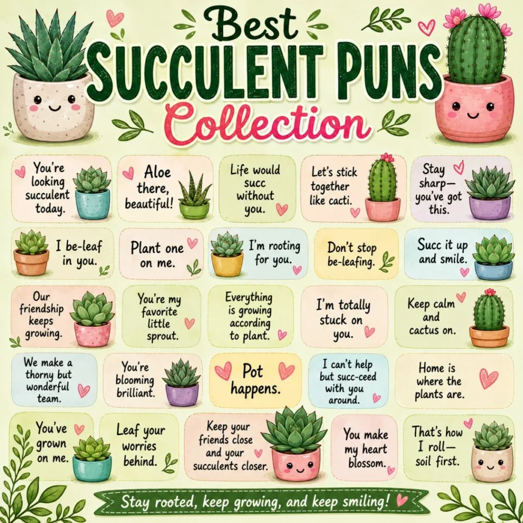 🌿 Best Succulent Puns Collection