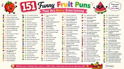 🍓 151 Funny Fruit Puns That Are Berry Entertaining