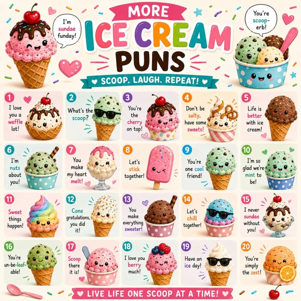 🍧 More Ice Cream Puns