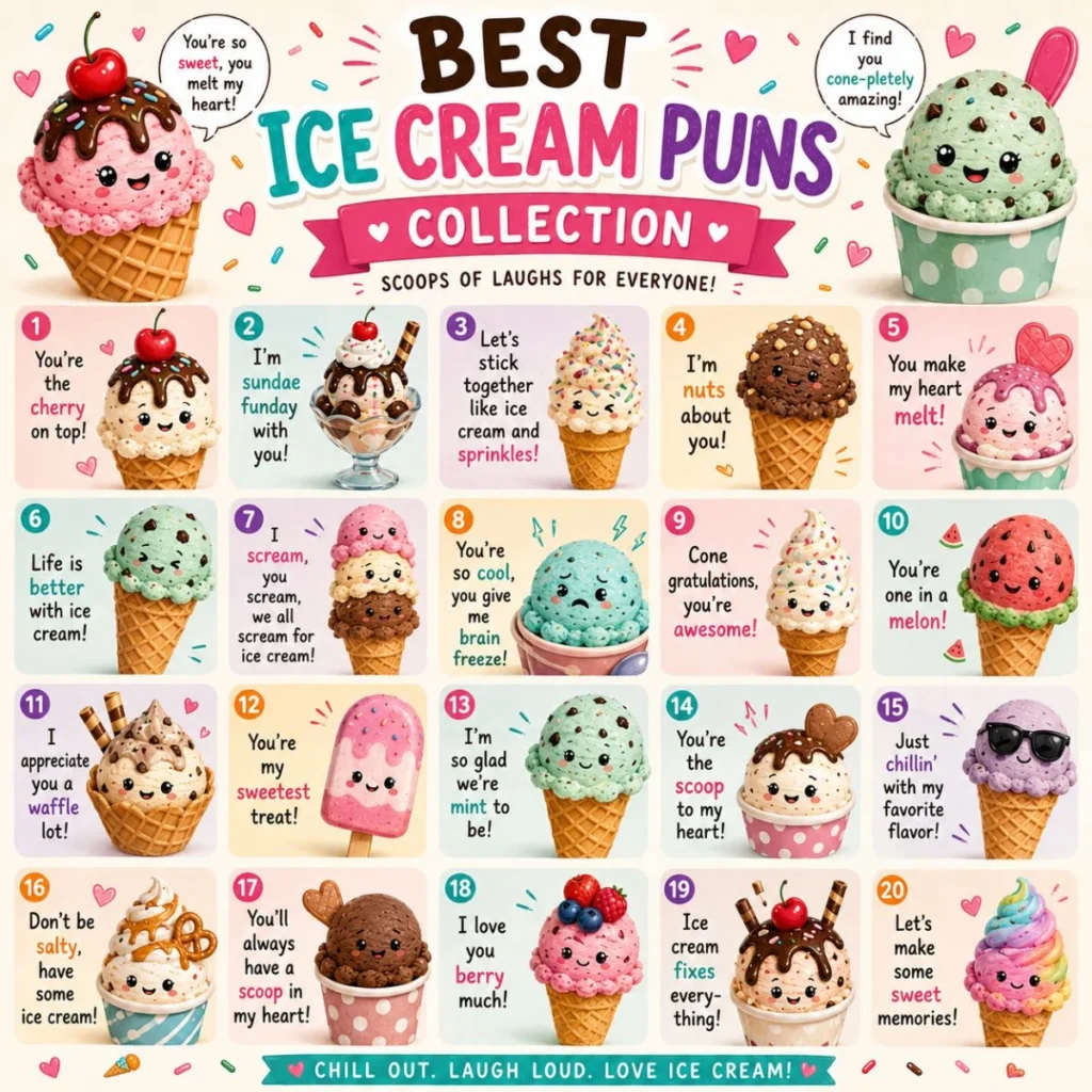 🍨 Best Ice Cream Puns Collection