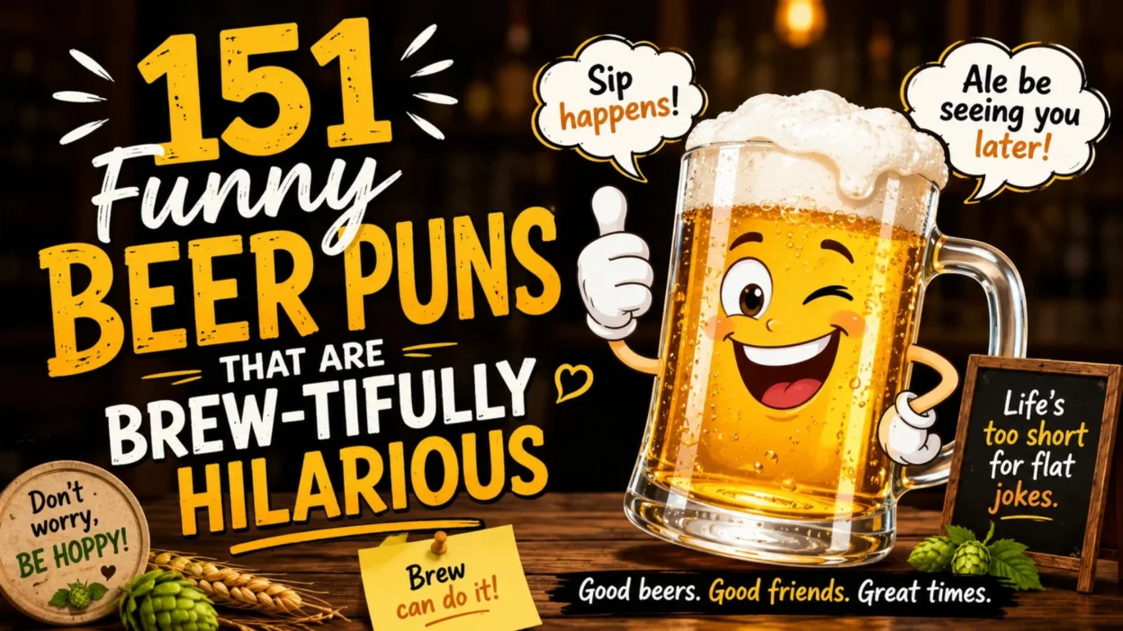 🍺 151 Funny Beer Puns That Are Brew-tifully Hilarious