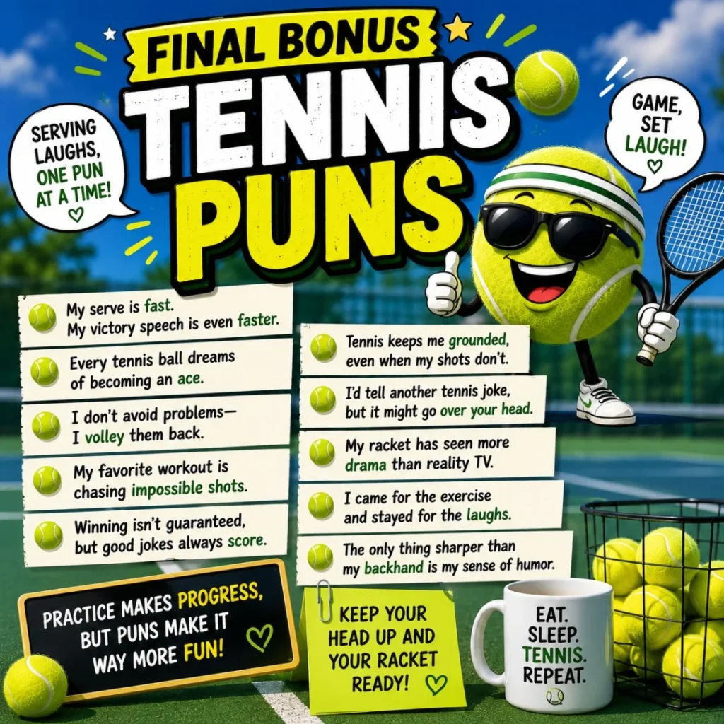 🎁 Final Bonus Tennis Puns