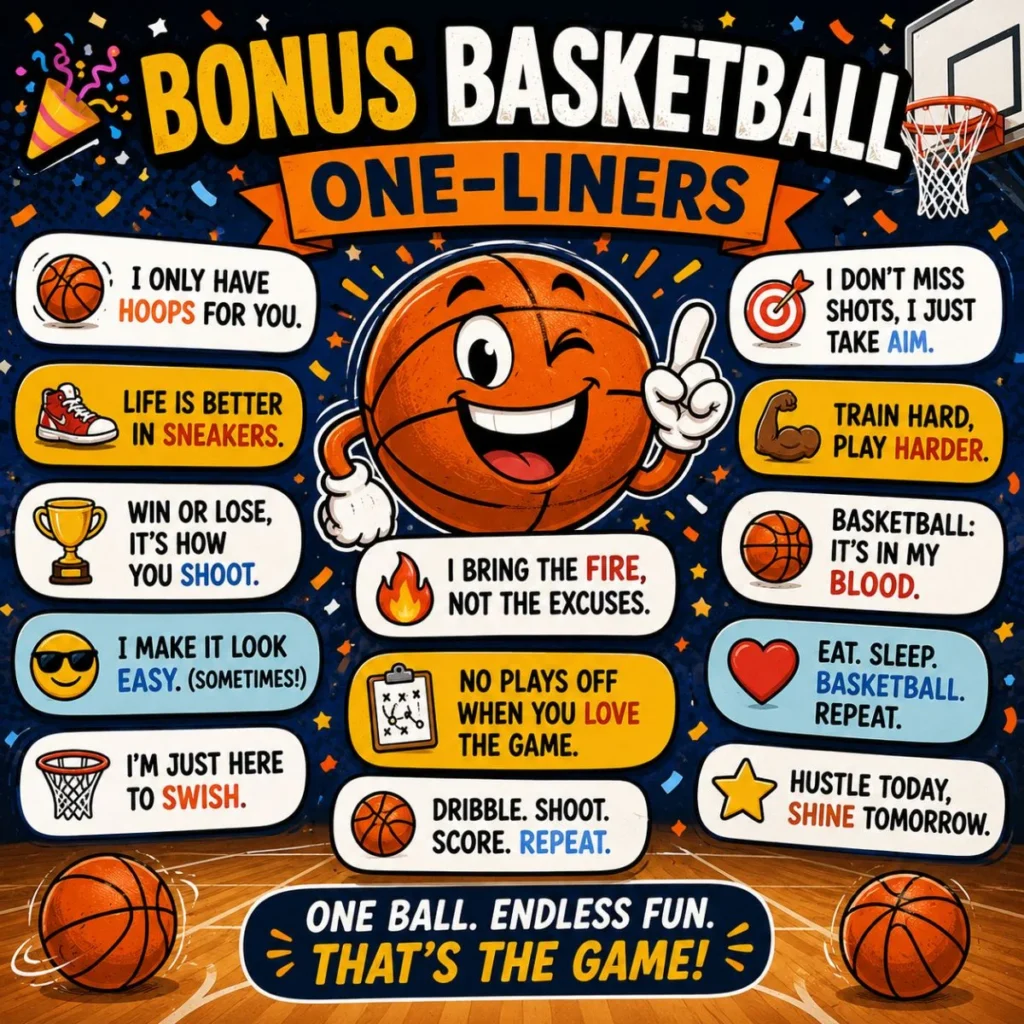 🎉 Bonus Basketball One-Liners
