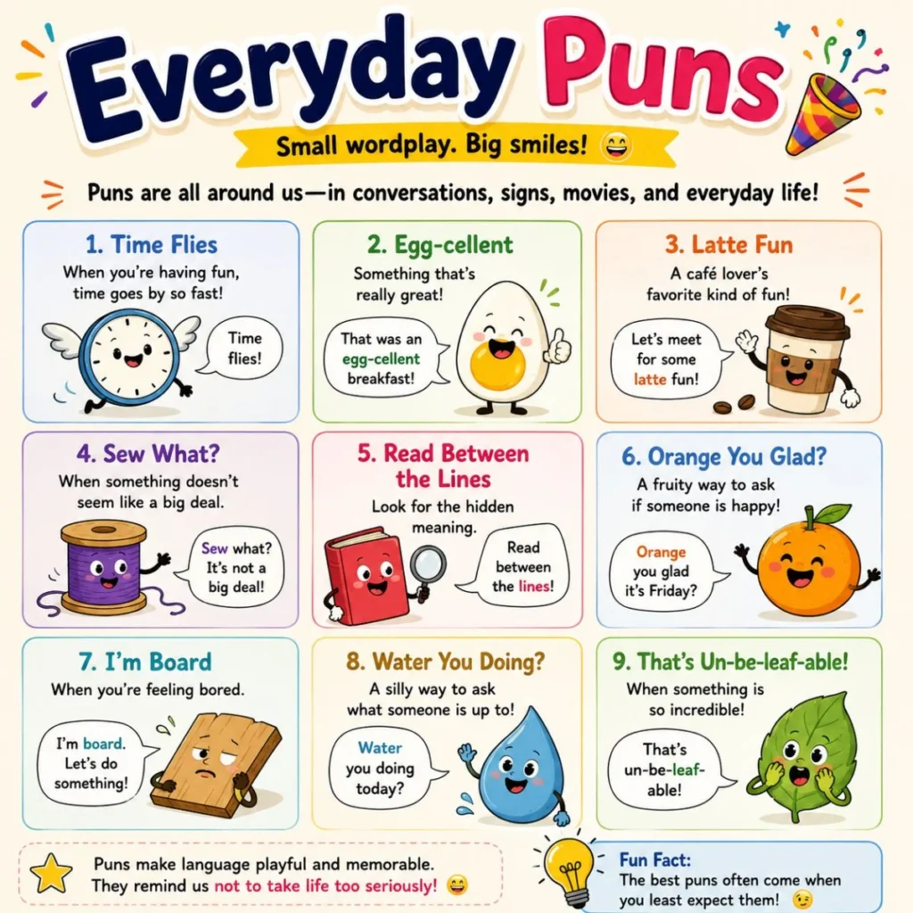 🎉 Everyday Puns