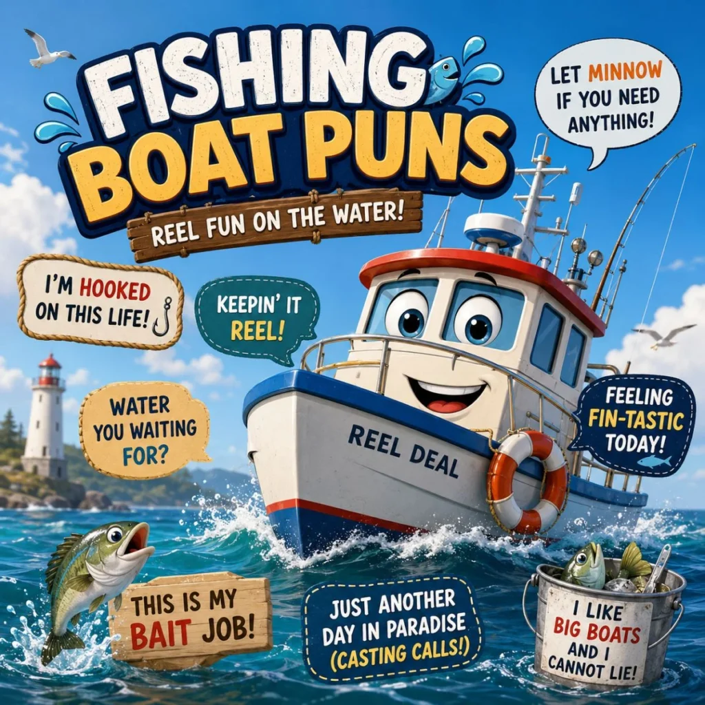 🎣 Fishing Boat Puns