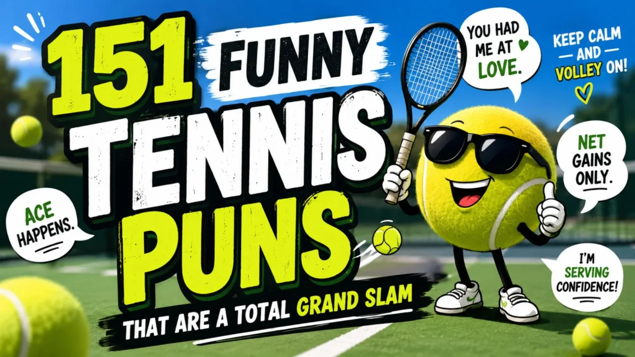 🎾 151 Funny Tennis Puns That Are a Total Grand Slam