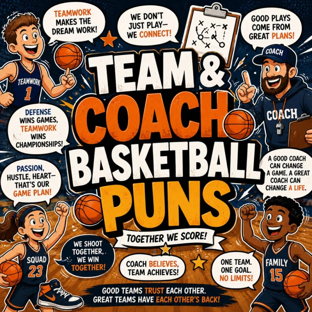 👟 Team & Coach Basketball Puns