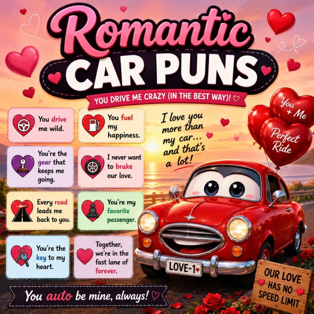 💕 Romantic Car Puns