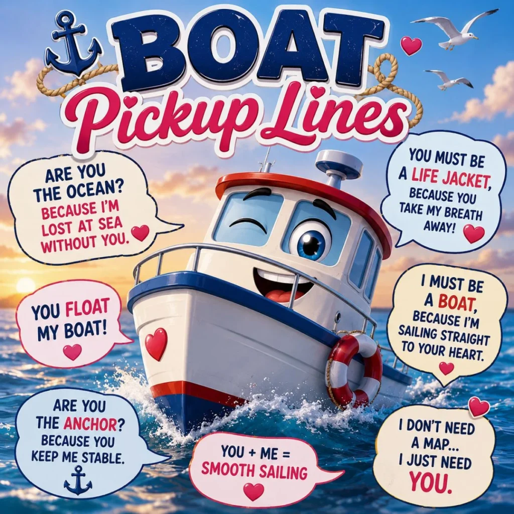 💘 Boat Pickup Lines