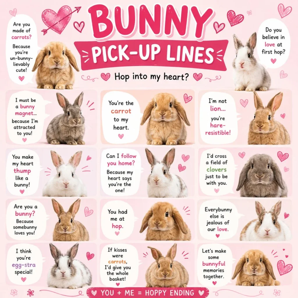 💘 Bunny Pick-Up Lines