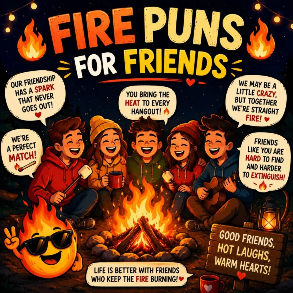 🔥 Fire Puns for Friends