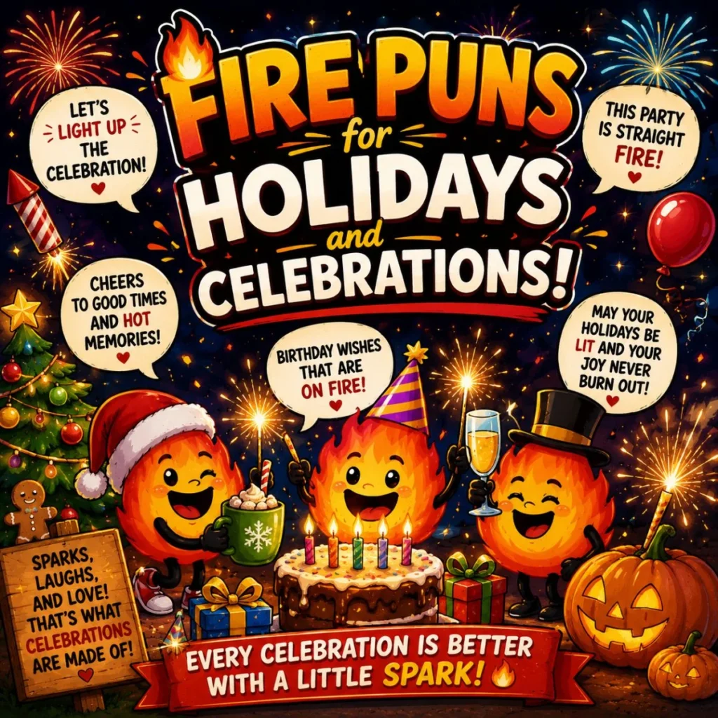 🔥 Fire Puns for Holidays and Celebrations