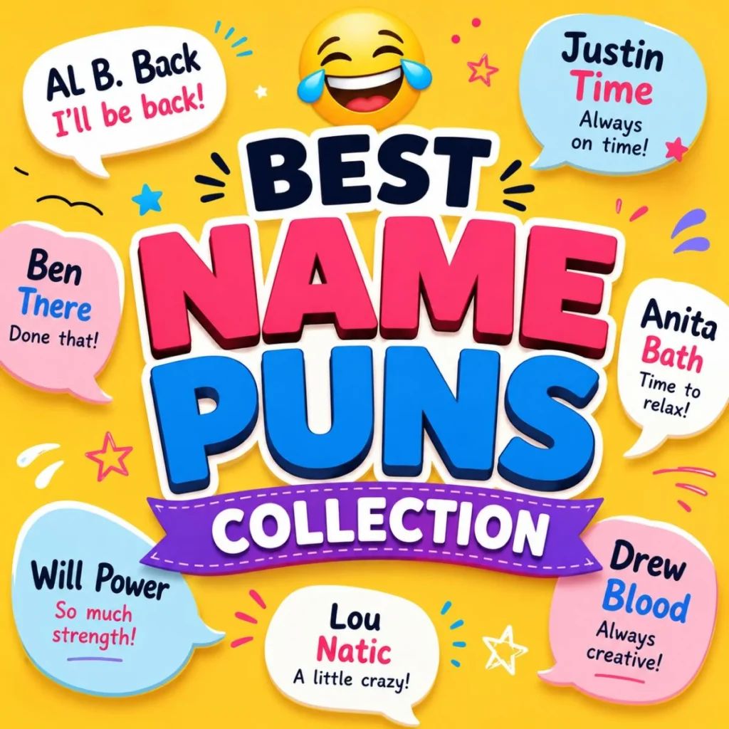 😂 Best Name Puns Collection