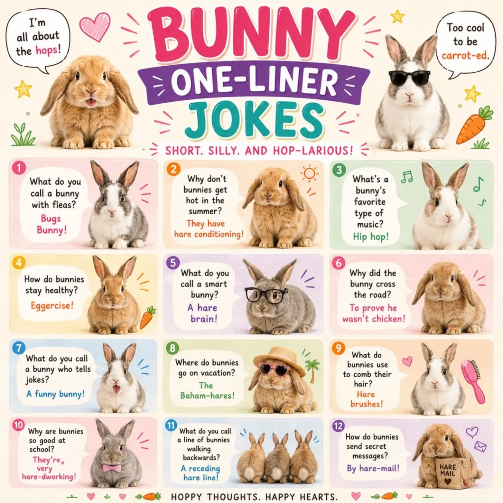 😂 Bunny One-Liner Jokes