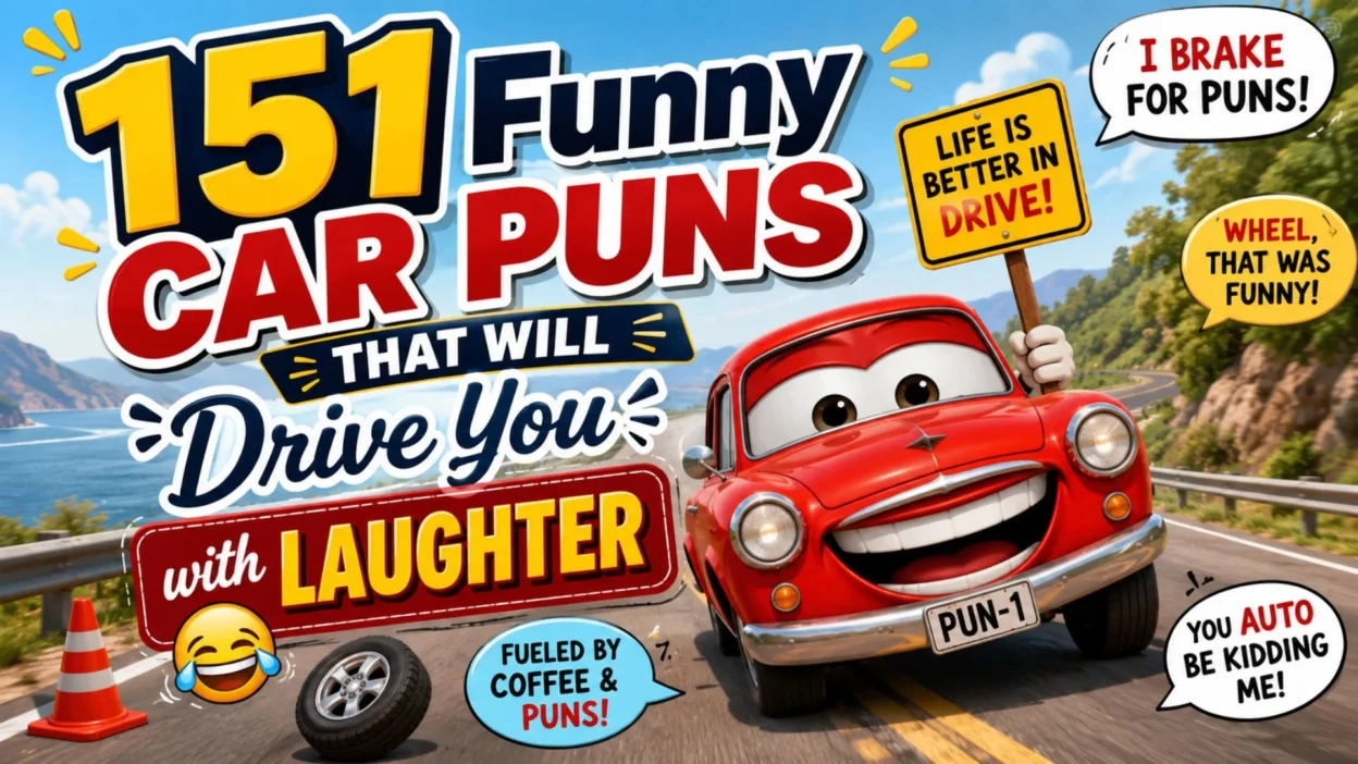 🚗 151 Funny Car Puns That Will Drive You with Laughter